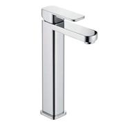 Plum&clay Galla Polished Chrome Square Deck-Mounted Tall Basin Mono Mixer Tap