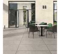 Plum&Clay Glen Matt Grey Concrete Effect Porcelain Outdoor Tile Pack Of 8 Tiles 5.76M² (L)1200mm (W)600mm