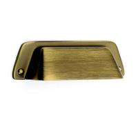 Plum&clay Kingham Traditional Brushed Brass Cabinet Door Cup Pull Handle