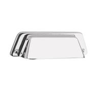 Plum&clay Kingham Traditional Chrome Cabinet Door Cup Pull Handle