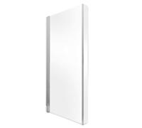 Plum&clay Lazaro Chrome L-Shape Fixed Bath Screen (W)820mm (H)1600mm