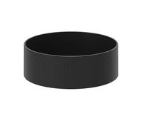 Plum&clay Mia Matt Black Stone Round Counter Top Basin (W)356mm