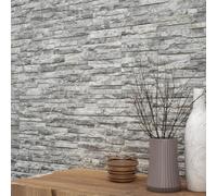 Plum&Clay Oracle Grey Split Faced Stone Effect Porcelain Tile Pack Of 4 Tiles 1.14M² (L)890mm (W)320mm