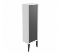 Plum&clay Queens White Tall Bathroom Storage Unit Freestanding (H)151Cm (W)43Cm