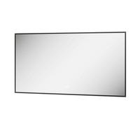 Plum&clay Rio Black Framed Backlit Led Bathroom Mirror With Dual Light (W)120Cm (H)55Cm