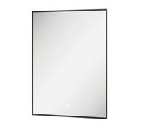 Plum&clay Rio Black Framed Backlit Led Bathroom Mirror With Dual Light (W)45Cm (H)72Cm