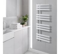 Plum&clay Ryder White Heated Towel Radiator Rail (H)1130mm (W)500mm