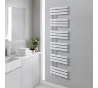 Plum&clay Ryder White Heated Towel Radiator Rail (H)1750mm (W)500mm