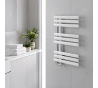 Plum&clay Ryder White Heated Towel Radiator Rail (H)820mm (W)500mm