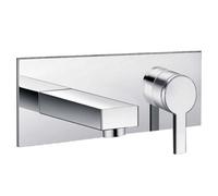 Plum&clay Sura Polished Chrome Wall-Mounted Basin Mixer Tap