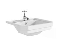 Plum&clay Violet 1 Tap Hole Traditional Semi Recessed Basin