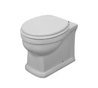 Plum&clay Washington Victorian Style Rimless Back To Wall Antibacterial Traditional Wc Toilet