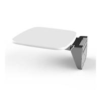 Plum&clay White Wall Mounted Heavy Duty Folding Shower Seat