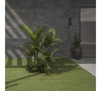 Plum&Clay Zen Matt Dark Grey Concrete Effect Porcelain Outdoor Tile Pack Of 1 Tile 0.54M² (L)900mm (W)600mm