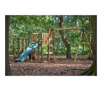 Plum Discovery Adventure Playcentre With Swings - Fsc Timber, Wave Slides, Bamboo Water Run, Bug Hotel & Creative Play (3+ Years)