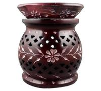 Plum Elven Soapstone Essential Oil Burner/Aromatherapy Oil Burner - Large