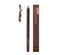 Plum Eyeliner Pencil Waterproof, 24 Hr Waterproof Eyeliner, Duo Sharpenable Eye Pencil, Smudge Proof & No Fading, Smooth And Easy To Color, Long Lasting (Chocolate)