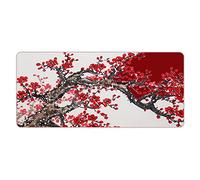 Plum Flower Chinese Gaming Mouse Pad Large Desk Mat Long Mouse Pad Big Extended Pad Home Office Decor Accessories