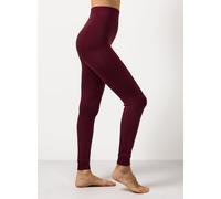 Plum Fur Lined Thermal Leggings S
