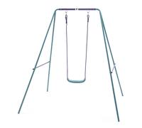 Plum Garden Kids Swing Single Metal Teal Purple Classic Outdoor Adjustable