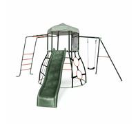 Plum Metal Climbing Dome with Slide, Monkey Bars, and Swing Arm (3+ Years)