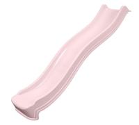 Plum Play 8ft Childrens Heavy Duty Outdoor Garden Slide Attachment for Climbing Frame Playcentre Tree House 2.4m Length - For Platforms Decks 4ft or 1.2m (Pastel Pink)