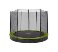 Plum Play Springsafe 10ft In Ground Trampoline with Safety Enclosure Net - Green - Wilko