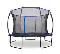 Plum Play Kids Trampoline 8ft 10ft 12ft 14ft - Deluxe Outdoor Garden Trampoline with Safety Enclosure Net, Spring Safety Cover, Weatherproof Padding & Steel Frame - EN71 Certified