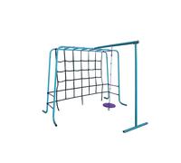 Plum Kids Outdoor Metal Climbing Frame with Monkey Bars, Swing & Cargo Net - Garden Playset for Children Ages 3+ | Durable Fun for Years | Safe & Strong