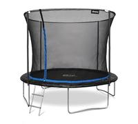 Plum Play Outdoor Trampoline 8ft / 10ft Secure Trampoline with Safety Net Enclosure and Ladder (10ft / 305cm)