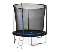 Plum Play Outdoor Trampoline 8ft / 10ft Secure Trampoline with Safety Net Enclosure and Ladder (8ft / 244cm)