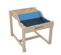 Plum Play Sandy Cove Sand and Water 2-in-1 Table for Kids - Dual Level Sensory Activity Station & Wooden Sandpit - Includes Protective Cover - Outdoor Garden Play Set for Toddlers & Children