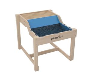 Plum Play Sandy Cove Sand and Water 2-in-1 Table for Kids - Dual Level Sensory Activity Station & Wooden Sandpit - Includes Protective Cover - Outdoor Garden Play Set for Toddlers & Children