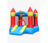 Plum Plum Happy Hop Castle Inflatable Bouncy Castle and Slide 280cm Multi