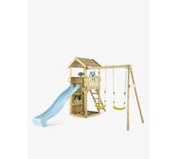Plum Plum Lookout Tower Wooden Play Centre With Swings 2.4M