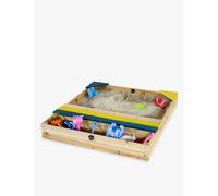 Plum Play Store-It Kids Natural Wooden Sand Pit - Size: 16 x 96 x 100cm - Wilko