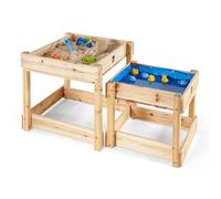 Plum Sandy Bay Wooden Sandpit and Water Tables, Brown