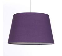 Plum Tapered Drum Shade for Ceiling and Table Lamp 14 Inch Shade