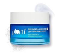 Plum thinkDERMA 2% Niacinamide & Rice Water Clear Moisture Gel Cream | Fades Blemishes & Brightens Skin | with 3% MatmarineTM for Oil Control | Lightweight & Non-sticky | 100% Vegan | 50g by Glowrity