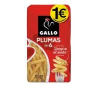 Plumas Penne Rigate Pasta, 100% Spanish Durum Wheat, 400g per Pack, 6 Pack (2.4kg Total)