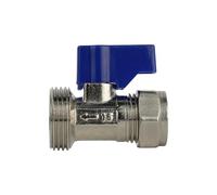 Plumb Bliss Straight Washing Machine Valve (15mm x 3/4")