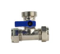 Plumb Bliss Washing Machine Valve - Tee (15mm x 15mm x 3/4")