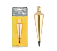 Plumb Bob, Brass Hanging Line Weight Plumb Bob, Copper Plummet Line Level Measuring Tool for Construction Surveying Carpentry(8OZ)