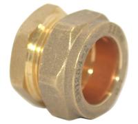 Plumb Pak 22mm Brass Compression Stop End - Pack of 3
