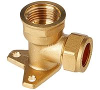 Plumb-Pak PF09AMZ Compression Wallplate Elbow 15mm x 1/2inch Female