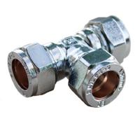 Plumb Pak PFC05 15mm Chrome Plated Compression Equal Tee