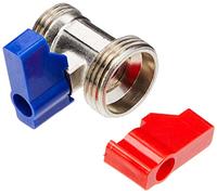 Plumb Pak PK890AMZ Washing Machine/Dishwasher Tap Straight Connector, Red, 1 - Pack