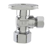 Plumb Pak PP61PCLF Quarter Turn Angle Valve 1/2-Inch Nominal copper by 3/8-Inch Od, Lead Free, by Plumb Pak