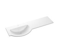 Plumb Warehouse 1244mm Standard Round One-Piece Basin and Overflow Ring, Left Hand Size: 1244mm, Handing: Left Hand