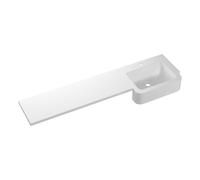 Plumb Warehouse 1542mm Standard Square One-Piece Basin and Overflow Ring, Right Hand Size: 1542mm, Handing: Right Hand